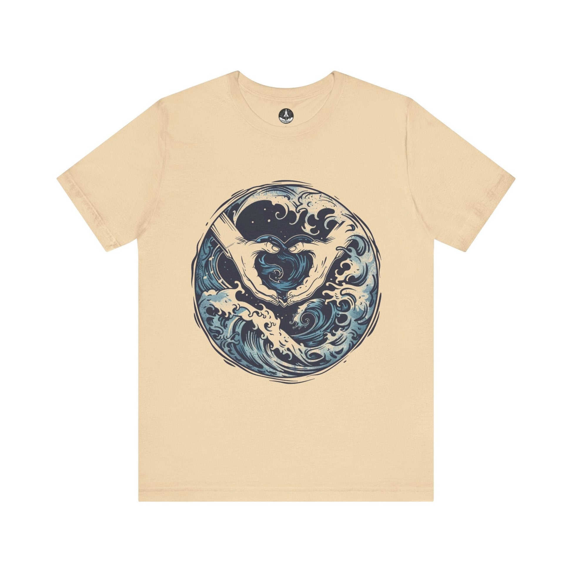 T-Shirt Soft Cream / S Aquarian Currents TShirts: Embrace the Flow