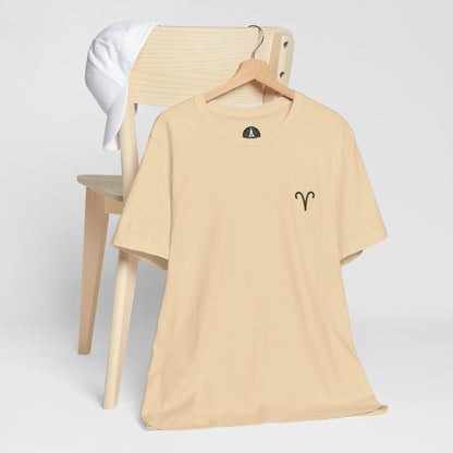 T-Shirt Soft Cream / S Aries Minimalist Icon TShirt: Bold Simplicity for the Trailblazer