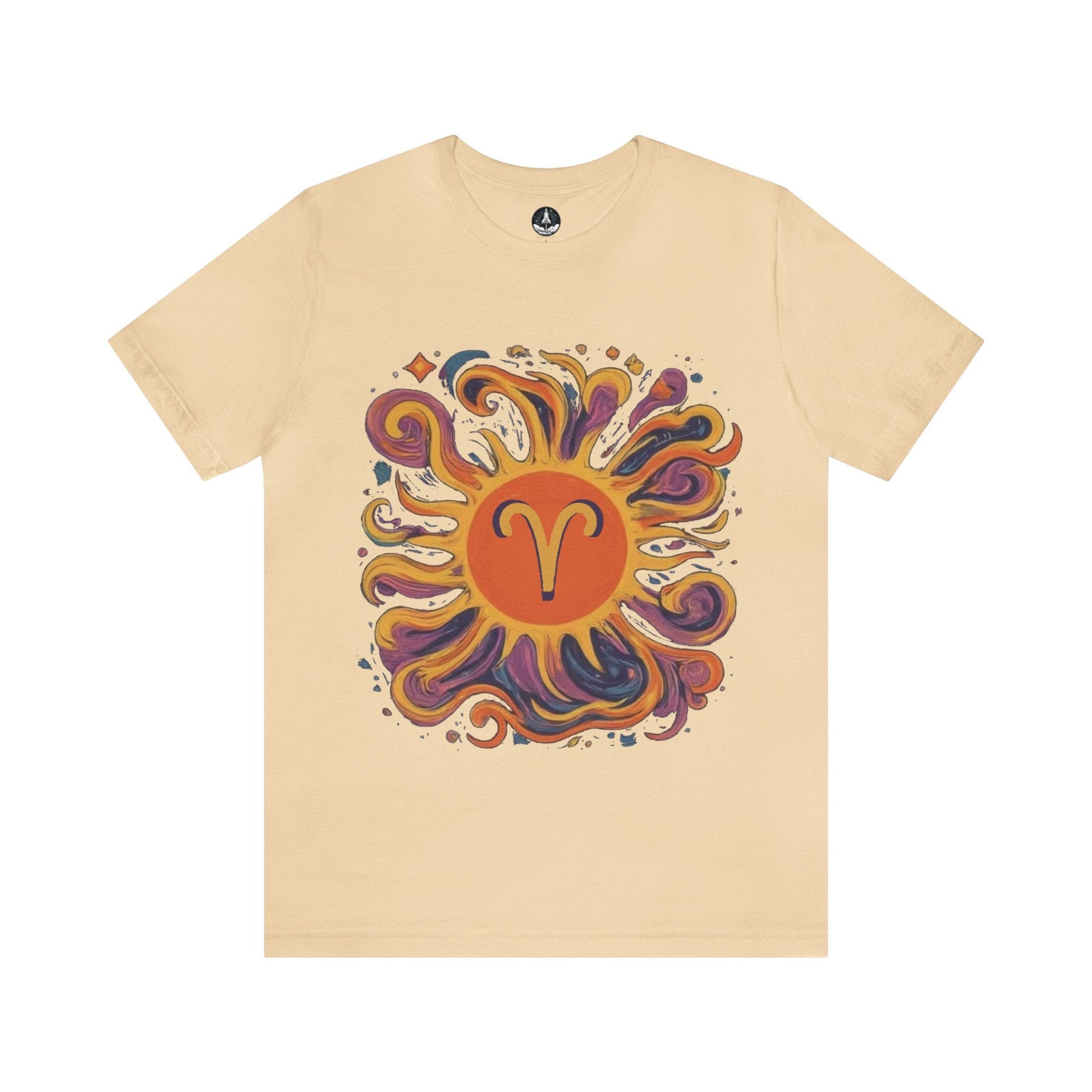 T-Shirt Soft Cream / S Aries Zodiac Blaze Soft T-Shirt: Ignite Your Wardrobe
