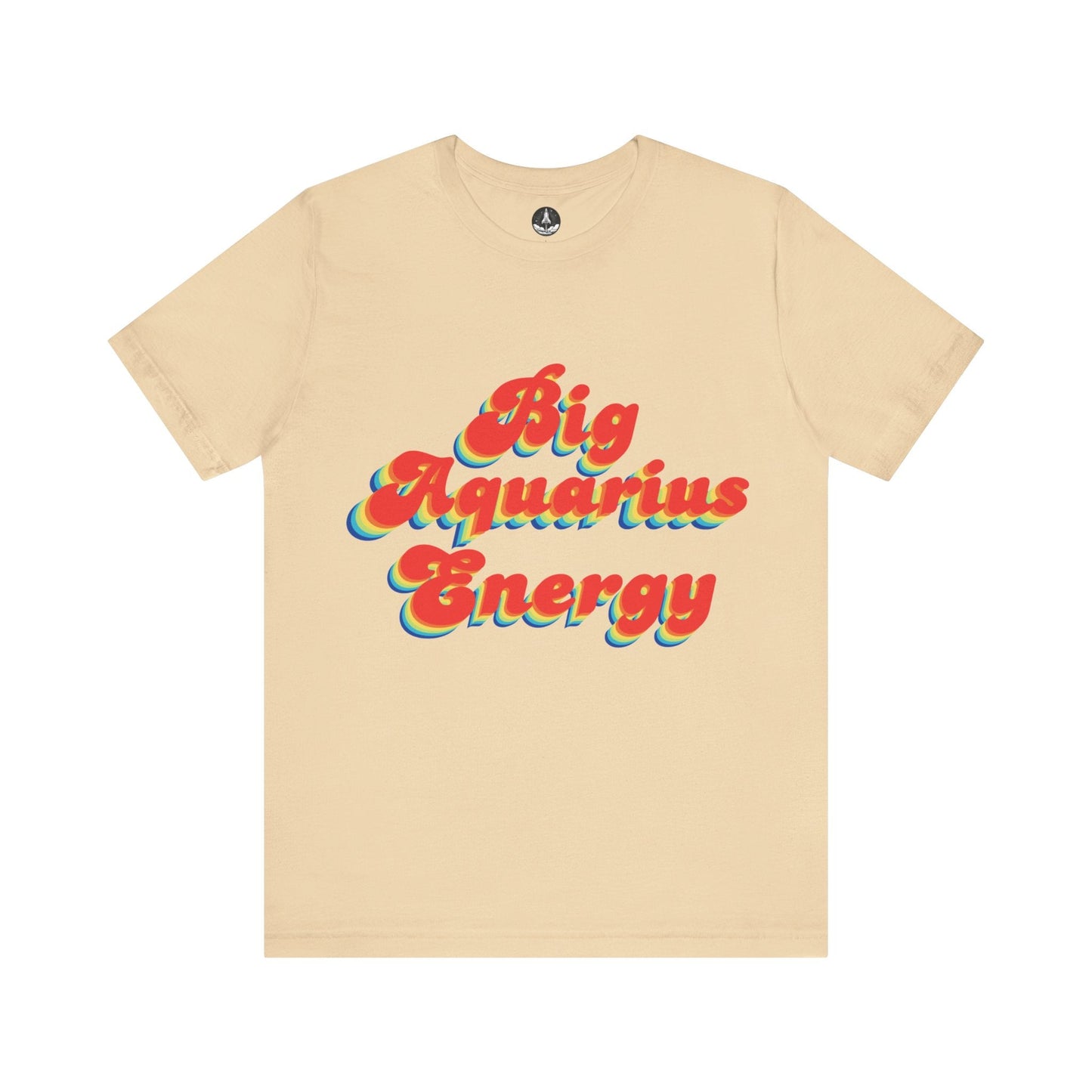 T-Shirt Soft Cream / S Big Aquarius Energy TShirt