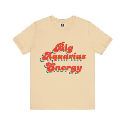 T-Shirt Soft Cream / S Big Aquarius Energy TShirt