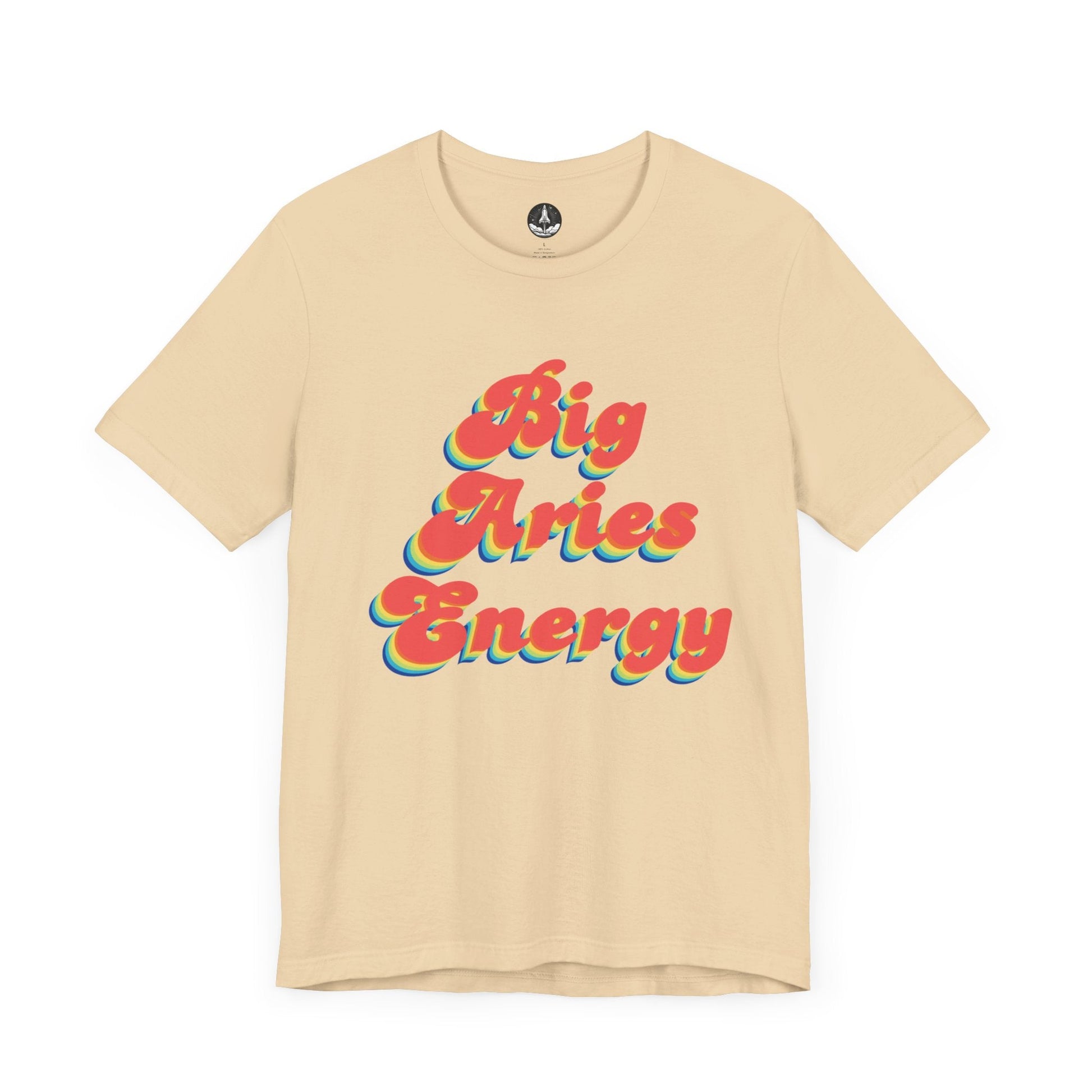 T-Shirt Soft Cream / S Big Aries Energy T-Shirt