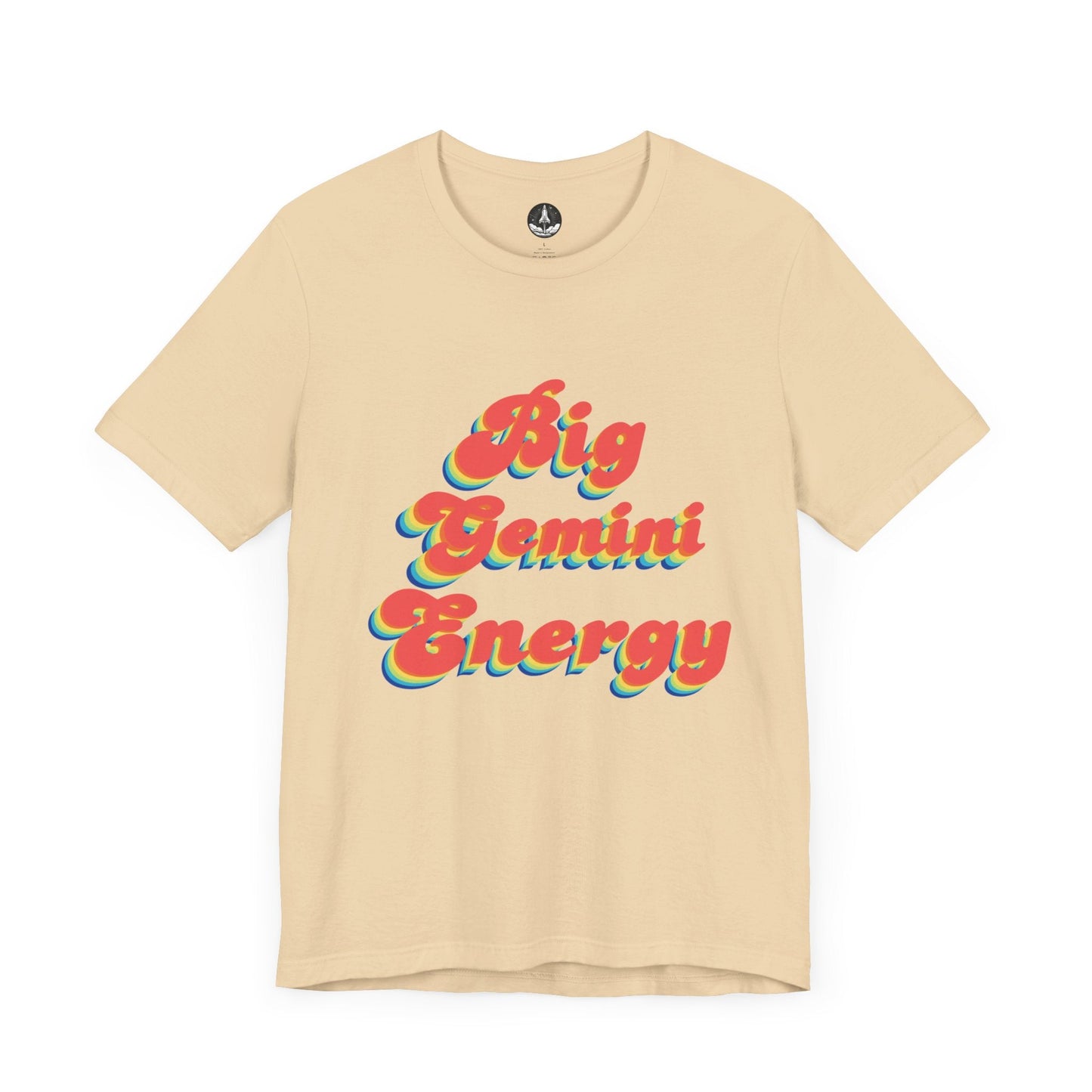T-Shirt Soft Cream / S Big Gemini Energy TShirt