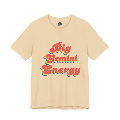 T-Shirt Soft Cream / S Big Gemini Energy TShirt