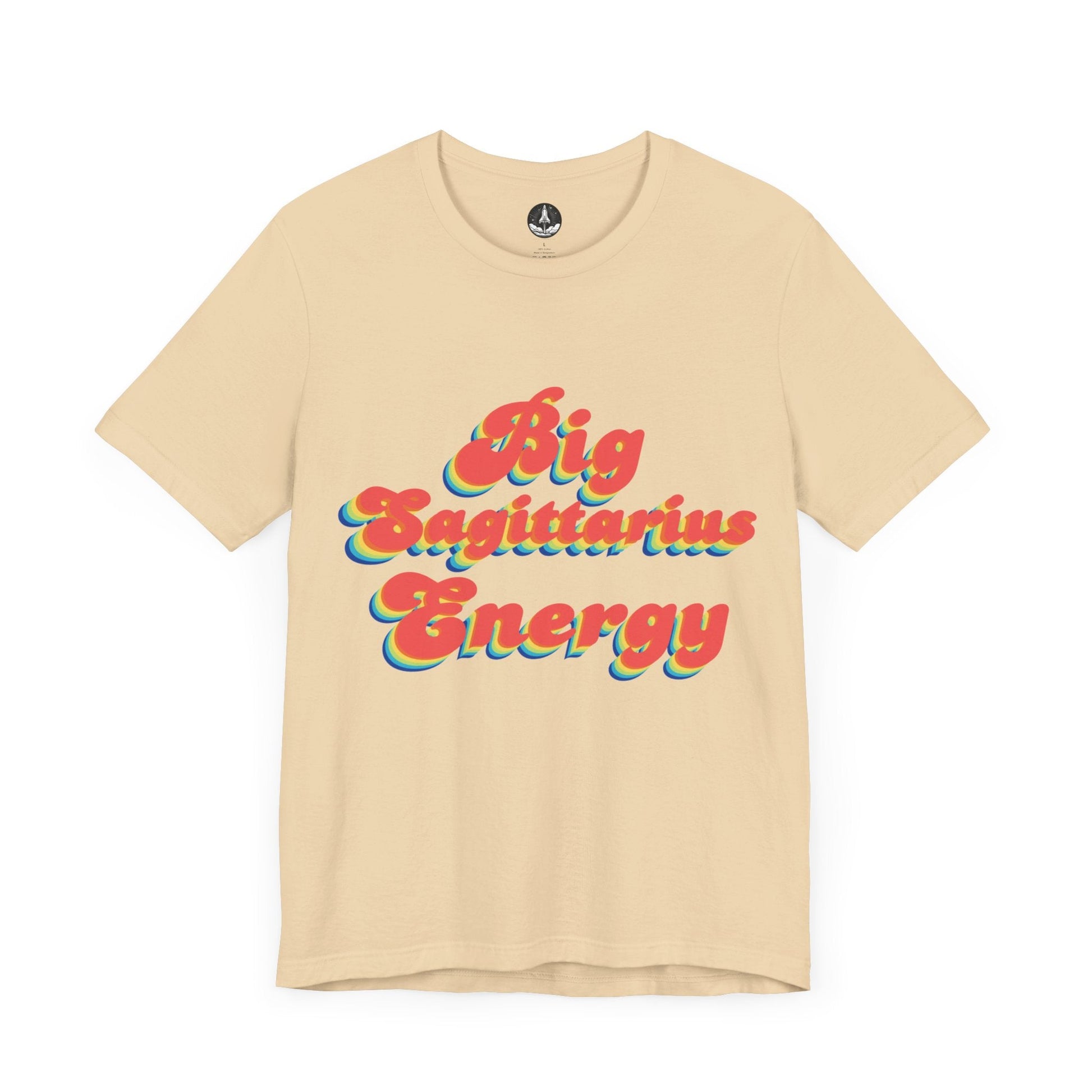 T-Shirt Soft Cream / S Big Sagittarius Energy TShirt