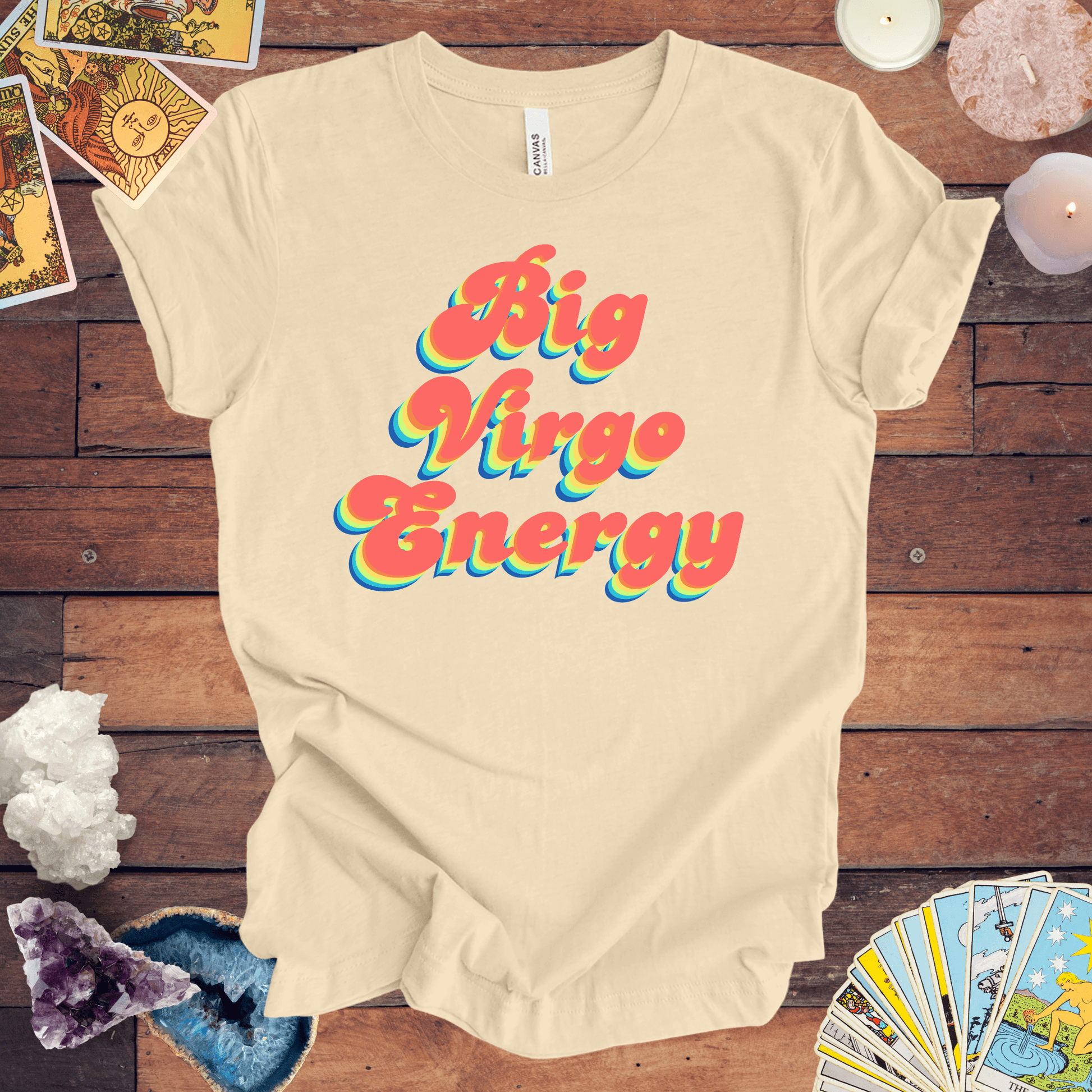 T-Shirt Soft Cream / S Big Virgo Energy T-Shirt