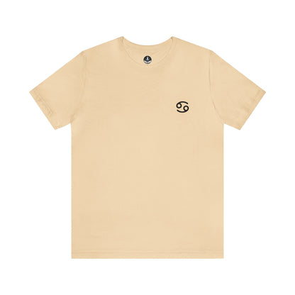 T-Shirt Soft Cream / S Cancer Zodiac Crest T-Shirt: Comfort and Intuition for the Moonchild