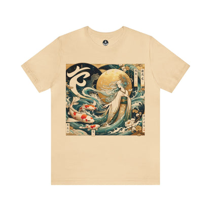 T-Shirt Soft Cream / S Celestial Maiden Koi: Nihonga Virgo T-Shirt