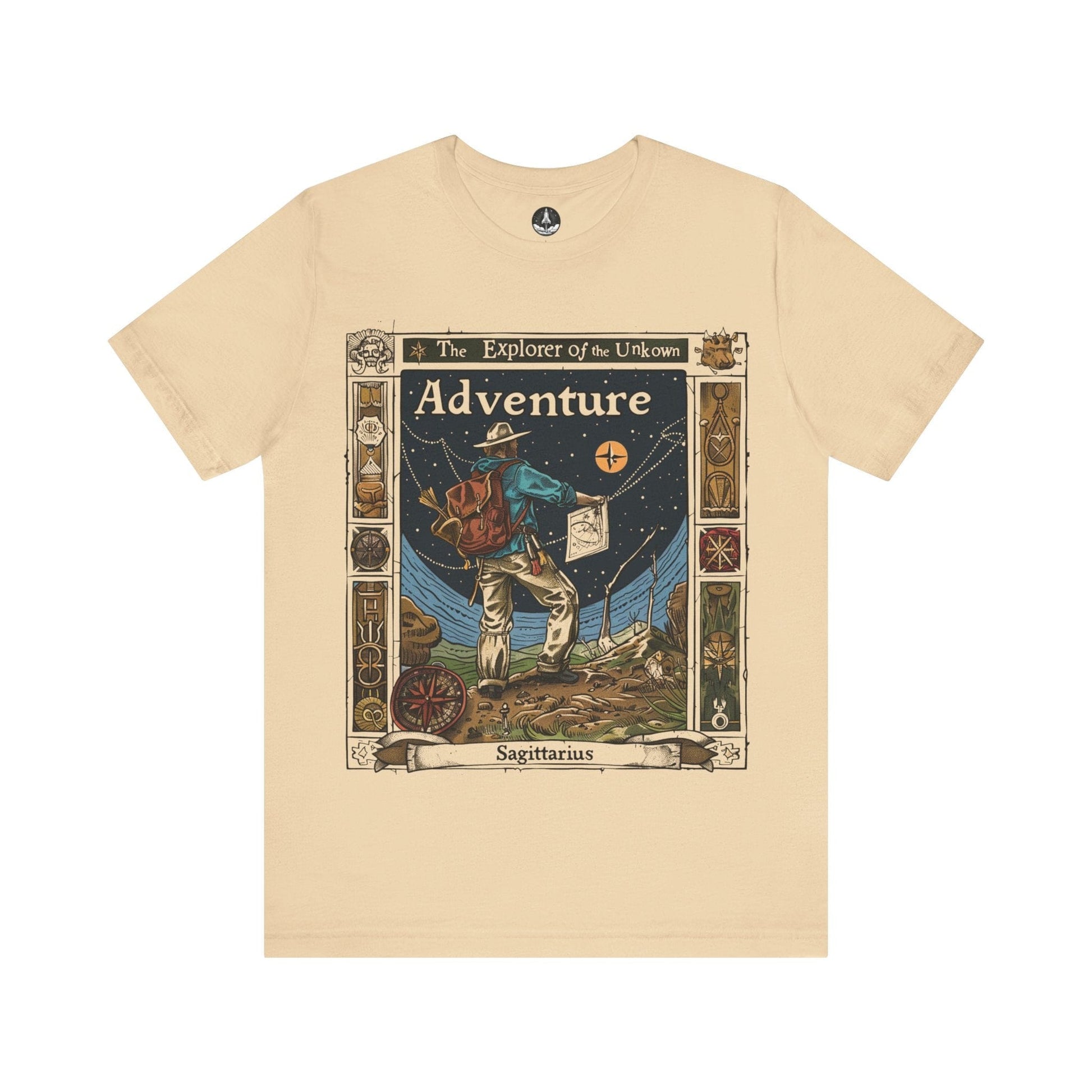 T-Shirt Soft Cream / S Explorer of the Unknown Sagittarius TShirt