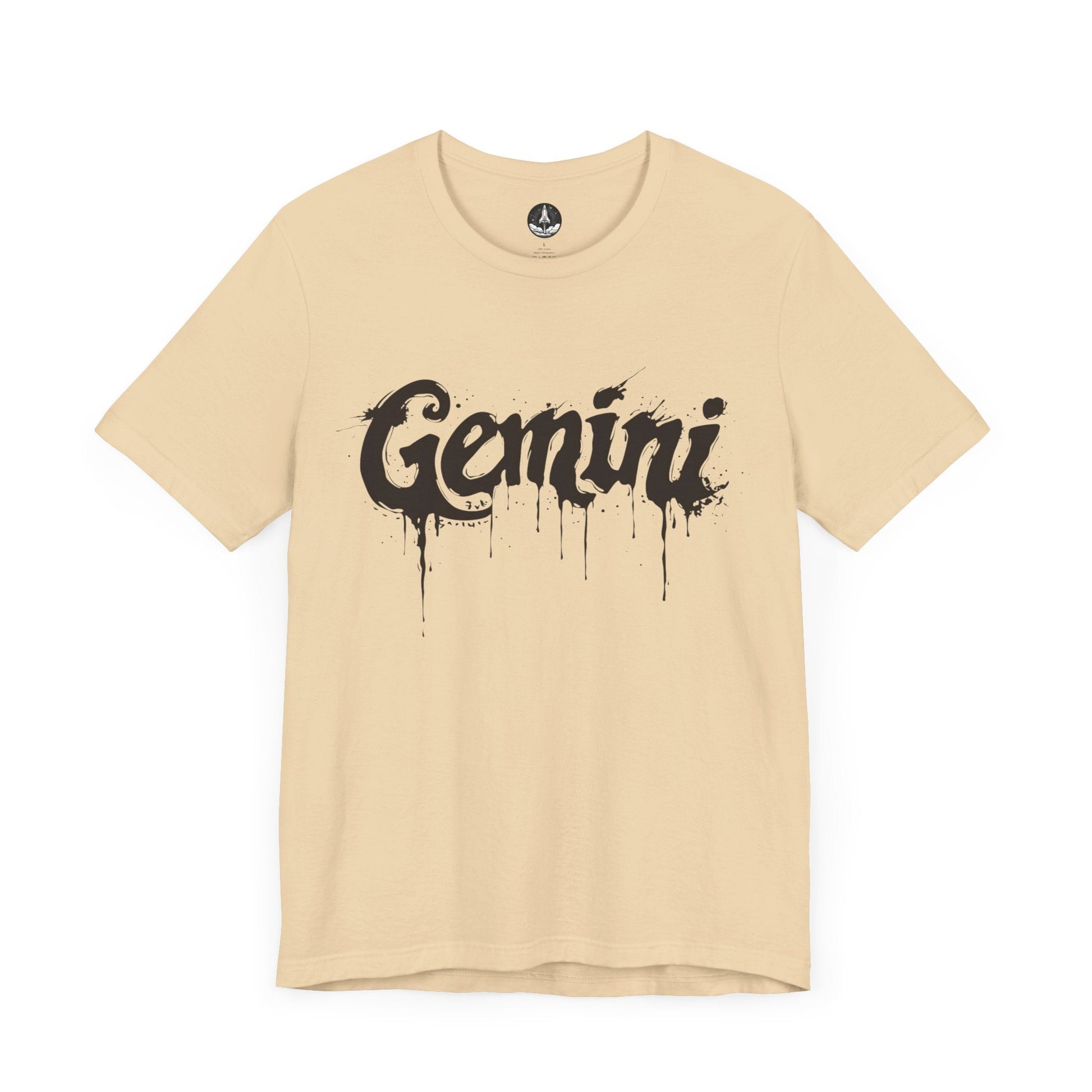 T-Shirt Soft Cream / S Gemini Ink Drop TShirt