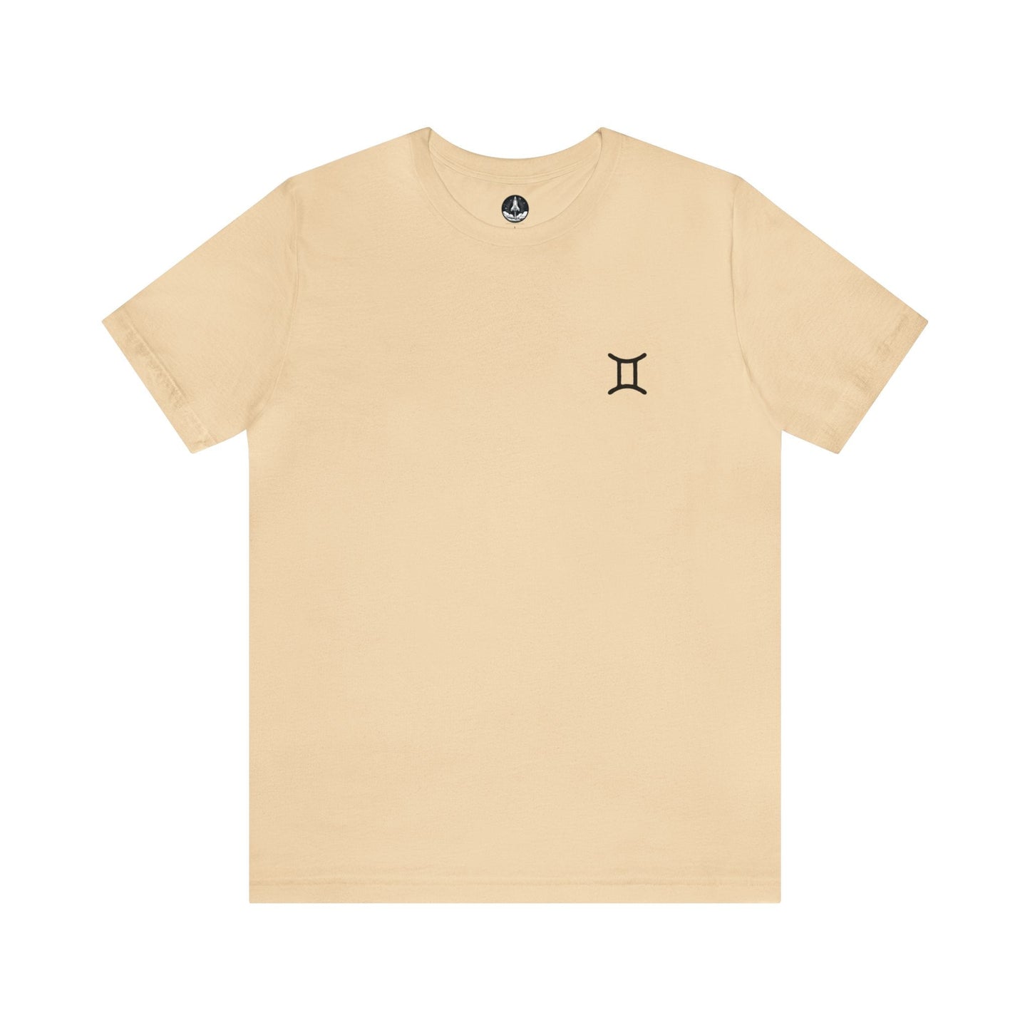 T-Shirt Soft Cream / S Gemini Twin Glyph T-Shirt: Dynamic Style for the Social Butterfly