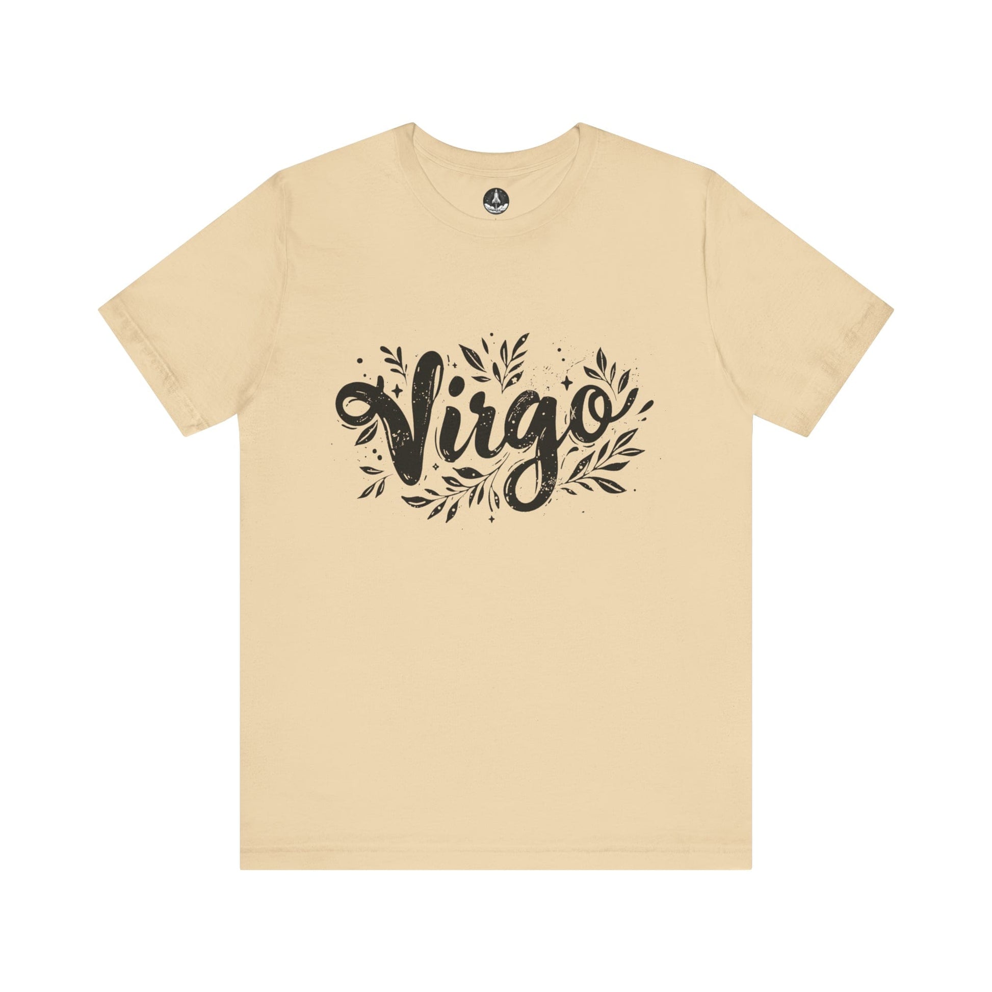 T-Shirt Soft Cream / S Ink Splattered Virtue Virgo TShirt: Artistic Precision