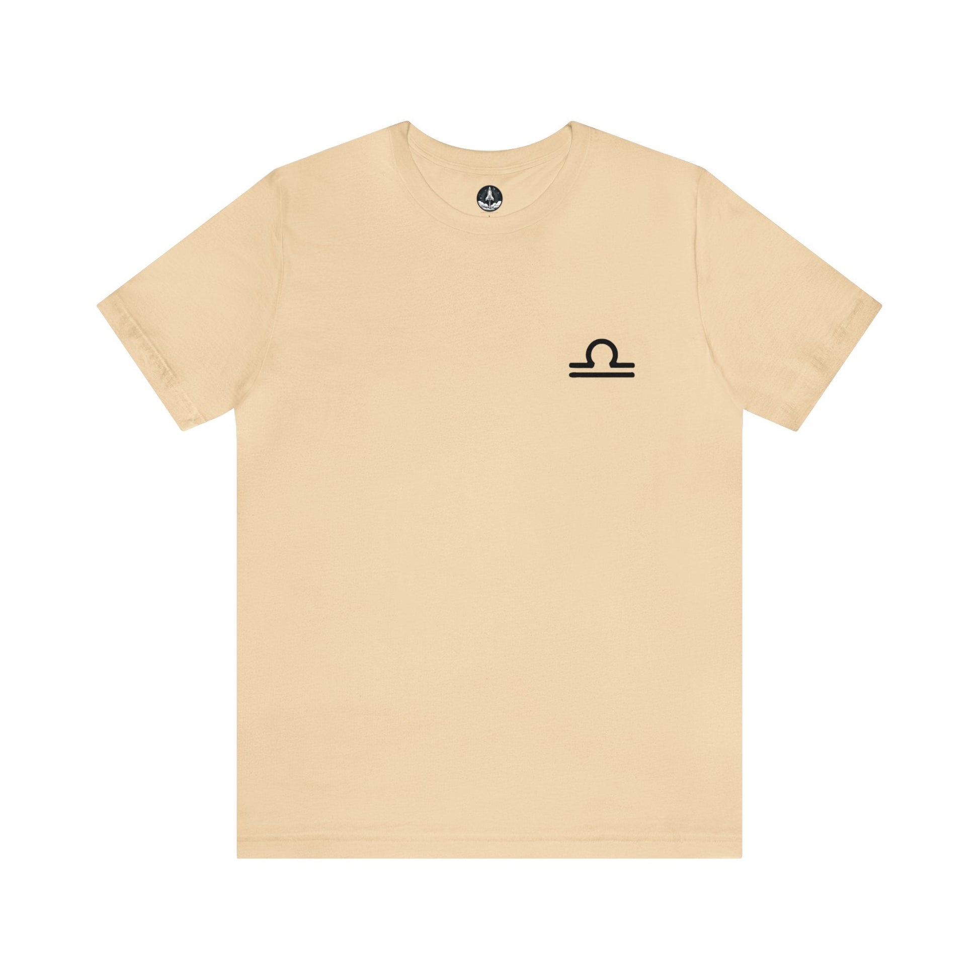 T-Shirt Soft Cream / S Libra Balanced Emblem T-Shirt: Elegant Harmony for the Peacemaker