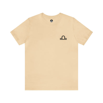 T-Shirt Soft Cream / S Libra Balanced Emblem T-Shirt: Elegant Harmony for the Peacemaker