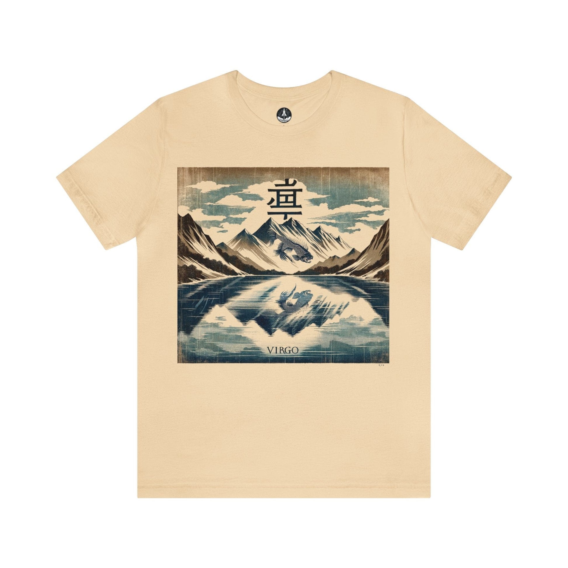 T-Shirt Soft Cream / S Mountaintop Reflection: Virgo Gyotaku T-Shirt