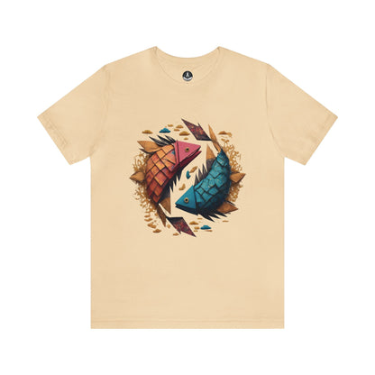 T-Shirt Soft Cream / S Papercraft Pisces T-Shirt