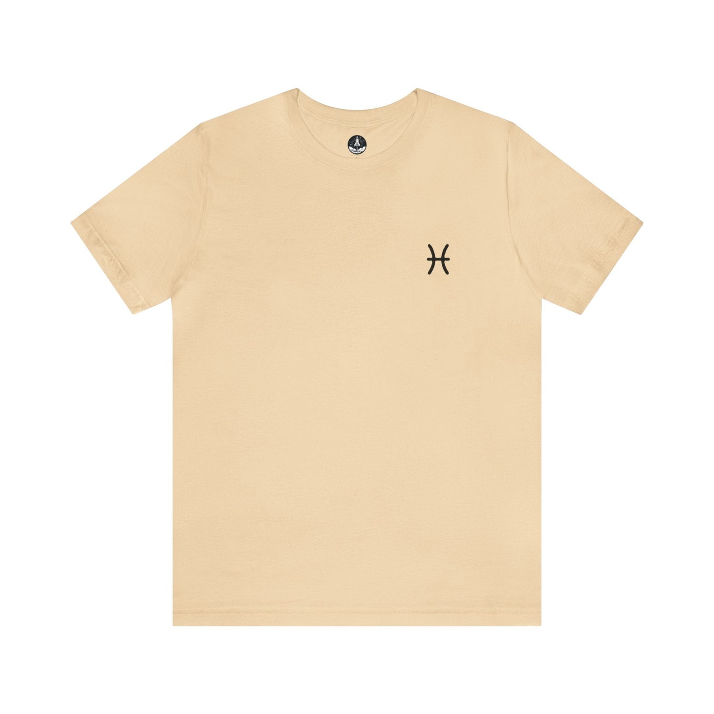 T-Shirt Soft Cream / S Pisces Fish Silhouette T-Shirt: Dreamy Comfort for the Compassionate Soul