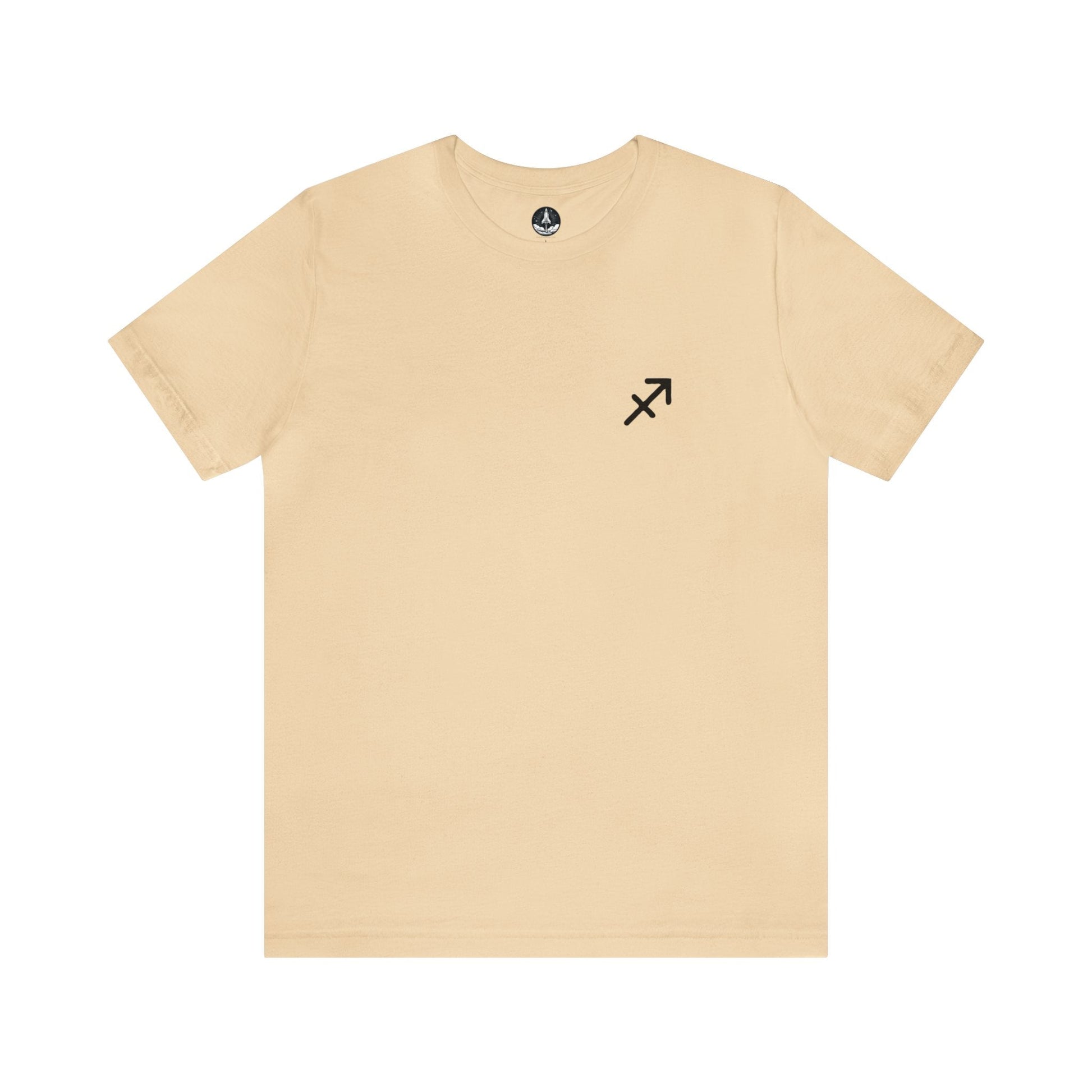 T-Shirt Soft Cream / S Sagittarius Minimalist Mark T-Shirt: Simplicity Meets Adventure