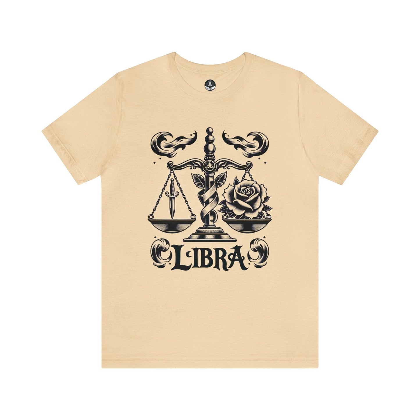 T-Shirt Soft Cream / S Scales & Roses Libra T-Shirt