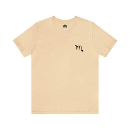 T-Shirt Soft Cream / S Scorpio Zodiac Cipher T-Shirt: Unveil Your Mystery with Elegant Minimalism