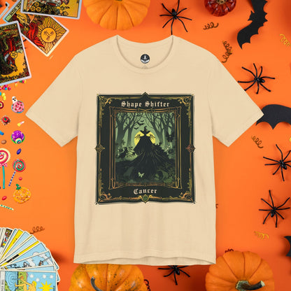 T-Shirt Soft Cream / S Shape Shifter Cancer Tarot Card T-Shirt - Halloween Limited Edition