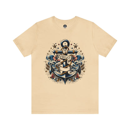 T-Shirt Soft Cream / S Steadfast Seas: Nautical Virgo T-Shirt