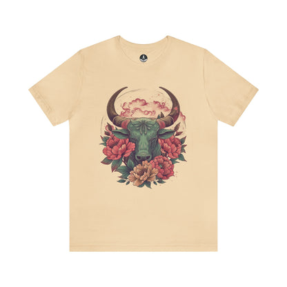 T-Shirt Soft Cream / S Taurus Floral Majesty T-Shirt