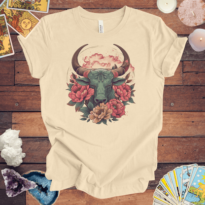 T-Shirt Soft Cream / S Taurus Floral Majesty T-Shirt