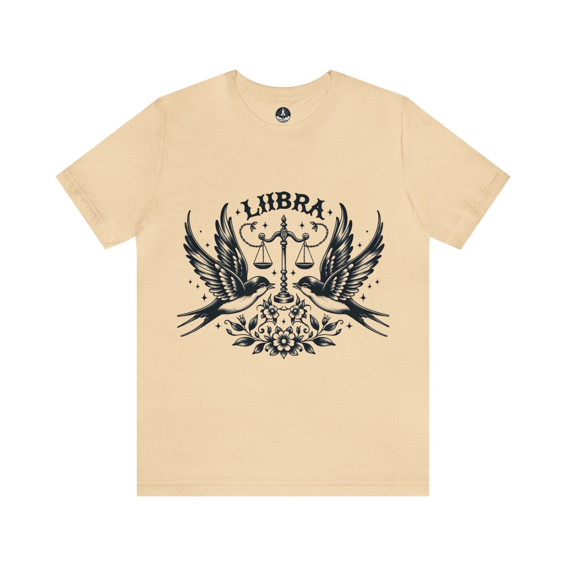 T-Shirt Soft Cream / S Twin Swallows: Libra T-Shirt