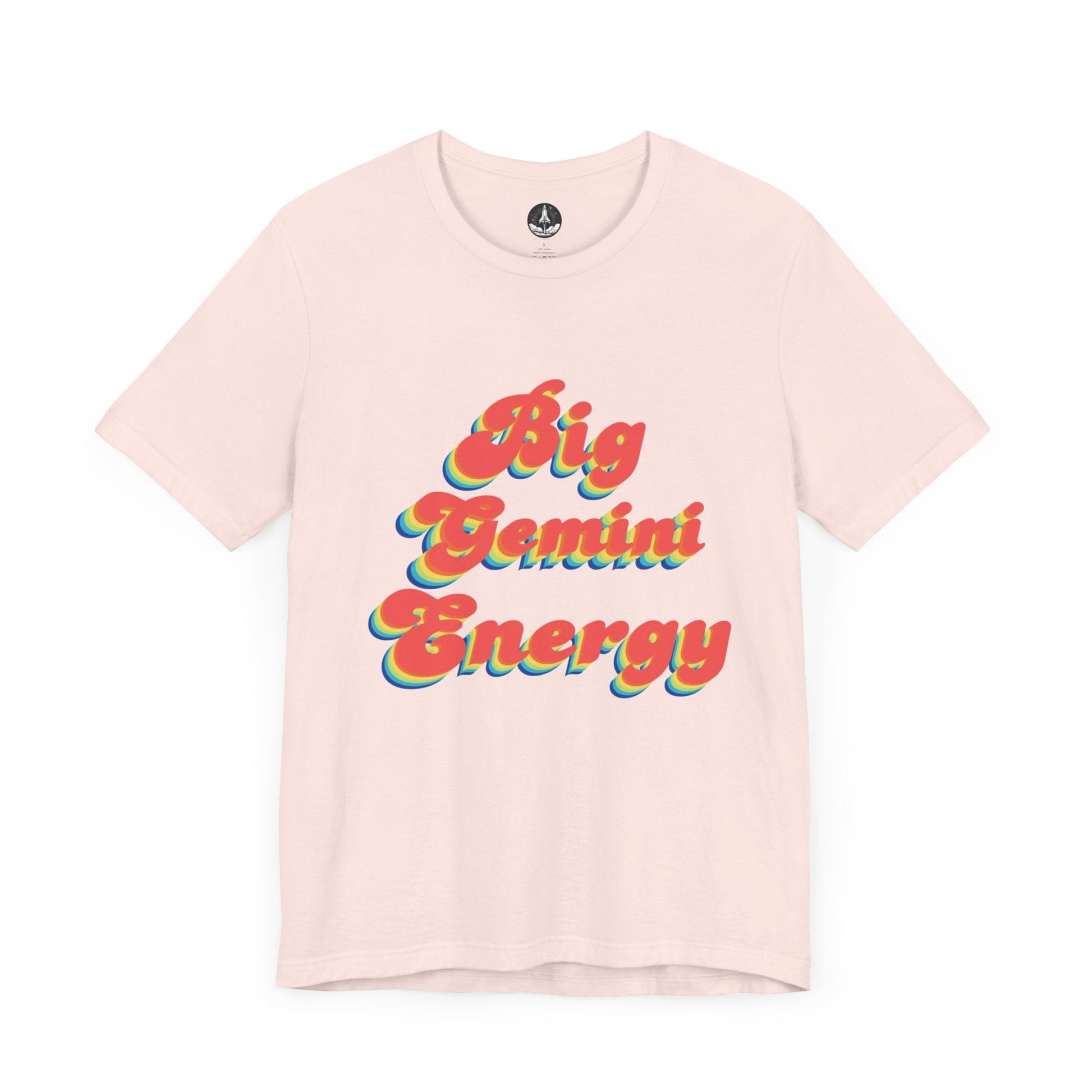 T-Shirt Soft Pink / S Big Gemini Energy TShirt