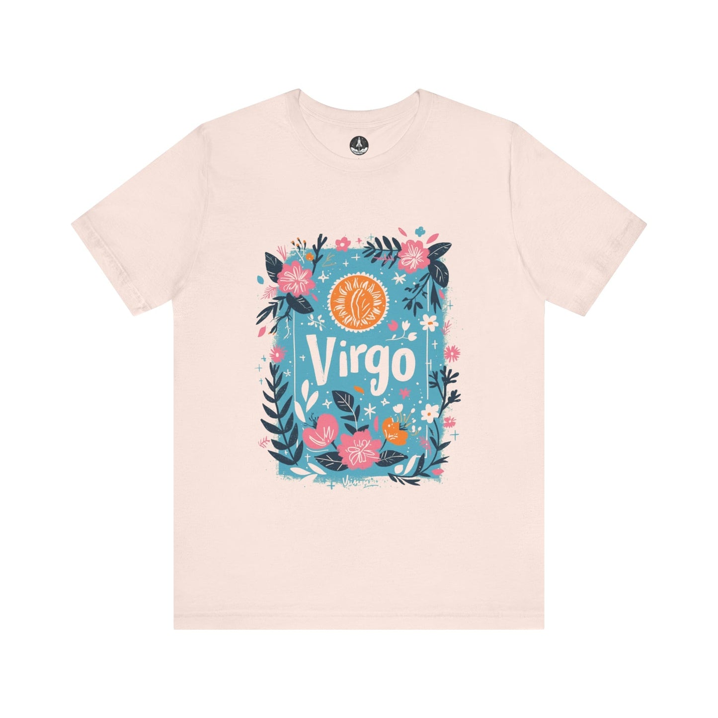 T-Shirt Soft Pink / S Botanic Maiden Virgo TShirt: Earthy Elegance