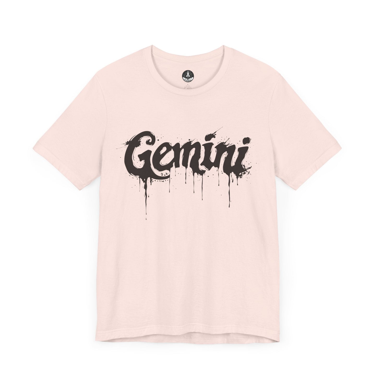 T-Shirt Soft Pink / S Gemini Ink Drop TShirt