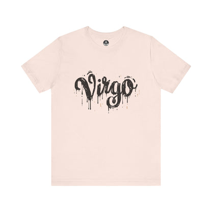 T-Shirt Soft Pink / S Inkwell Virtue Virgo TShirt: Melding Precision with Art