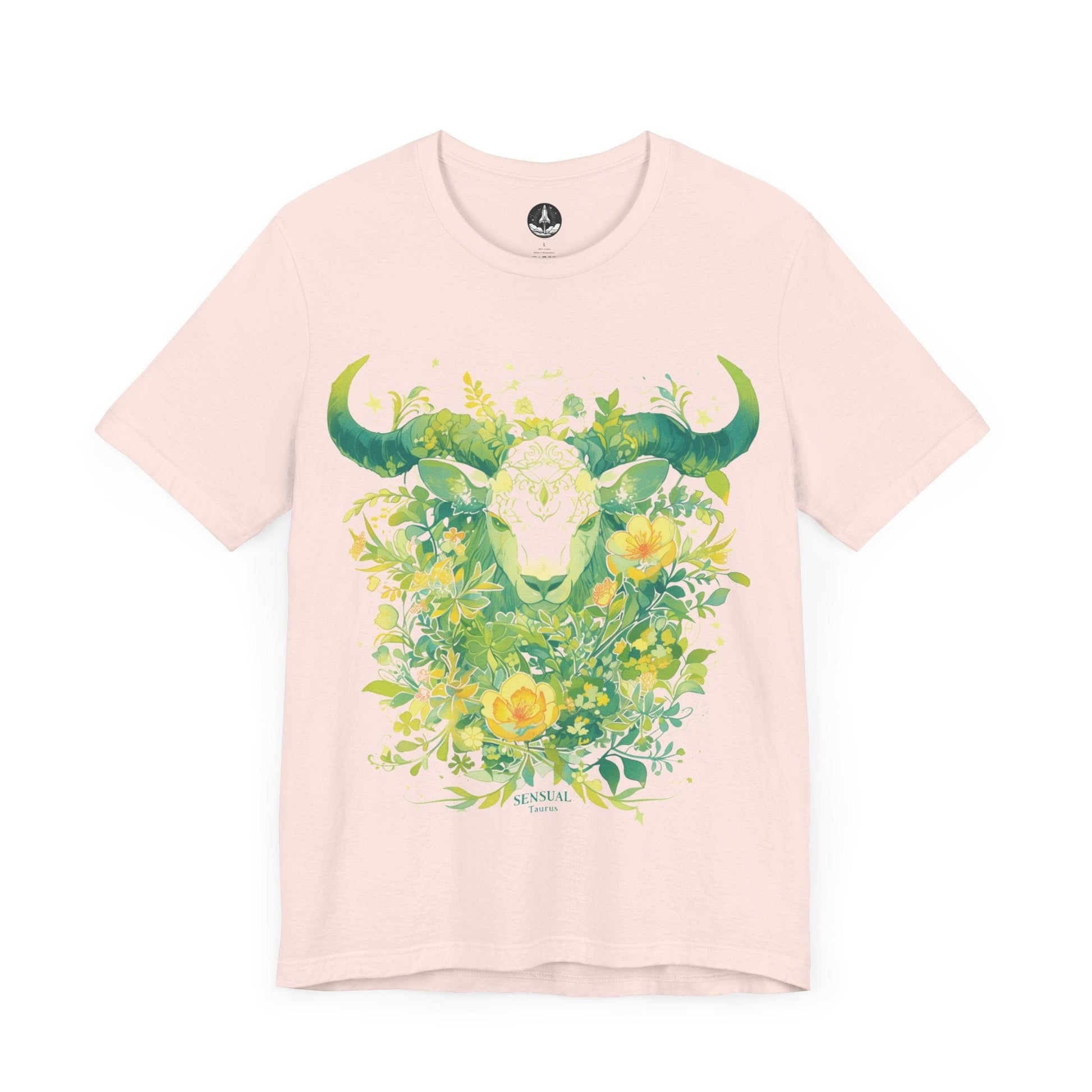 T-Shirt Soft Pink / S Taurus in Bloom: Astrology Garden T-Shirt