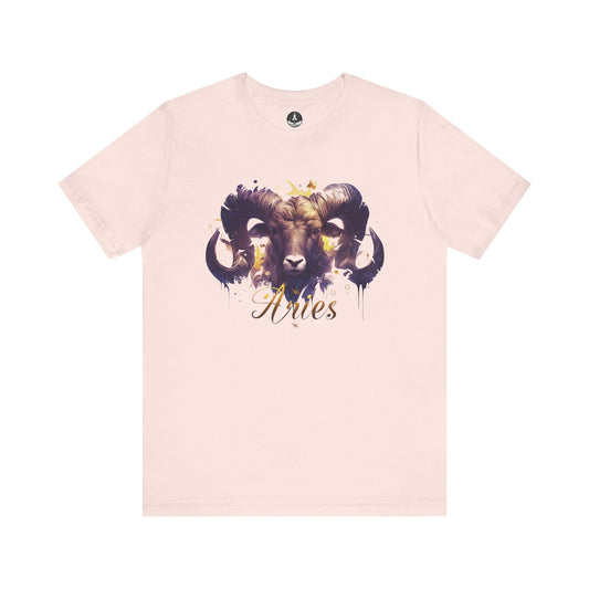 T-Shirt Soft Pink / S Vivid Aries Spirit TShirt - Wear the Zodiac Artistry