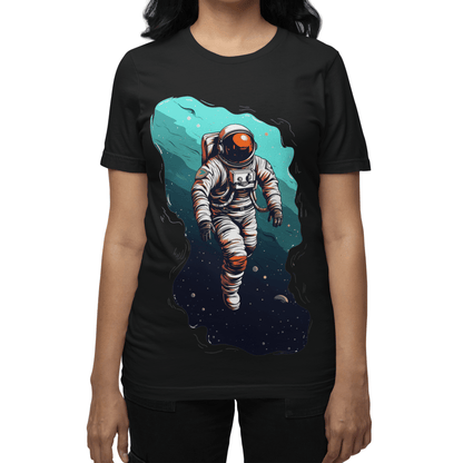 T-Shirt Spacewalker: Astronaut in Stellar Serenity T-Shirt