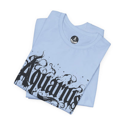 T-Shirt Stellar Flow Aquarius TShirt: Embrace the Cosmic Wave