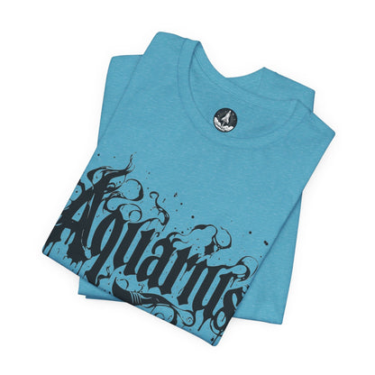 T-Shirt Stellar Flow Aquarius TShirt: Embrace the Cosmic Wave