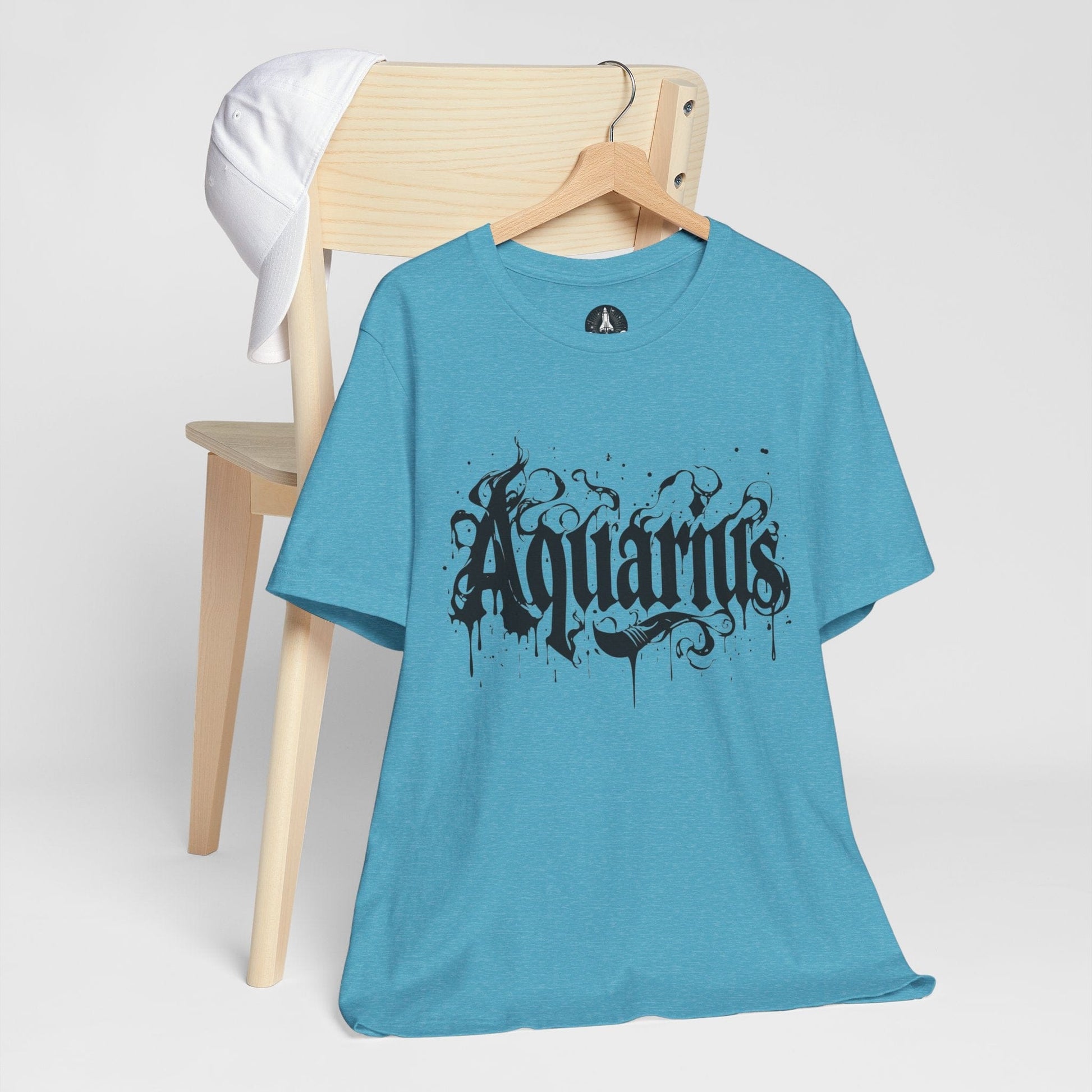 T-Shirt Stellar Flow Aquarius TShirt: Embrace the Cosmic Wave