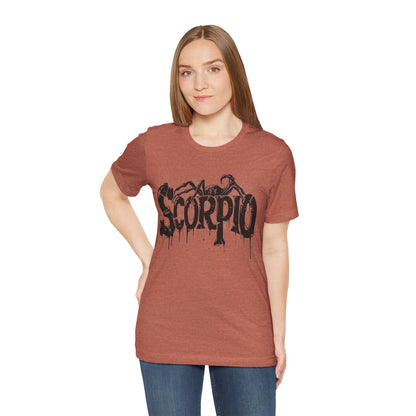 T-Shirt Sting of Mystery Scorpio TShirt: Intensity Unleashed