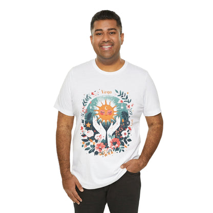 T-Shirt Sunlit Maiden Virgo TShirt: Blossoming with Detail