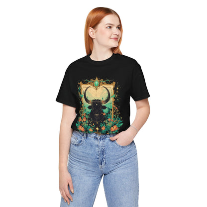 T-Shirt Taurus Blossom: Celestial Garden Astrology T-Shirt