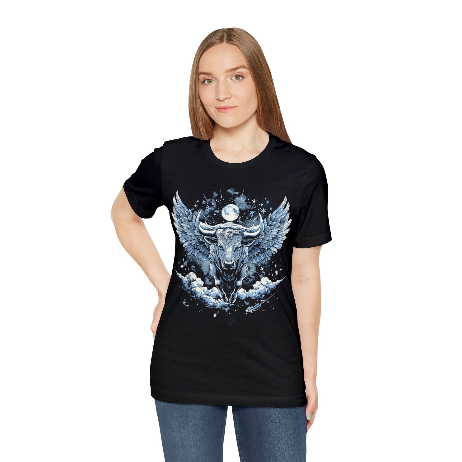 T-Shirt Taurus Celestial Bull T-Shirt: Stellar Determination