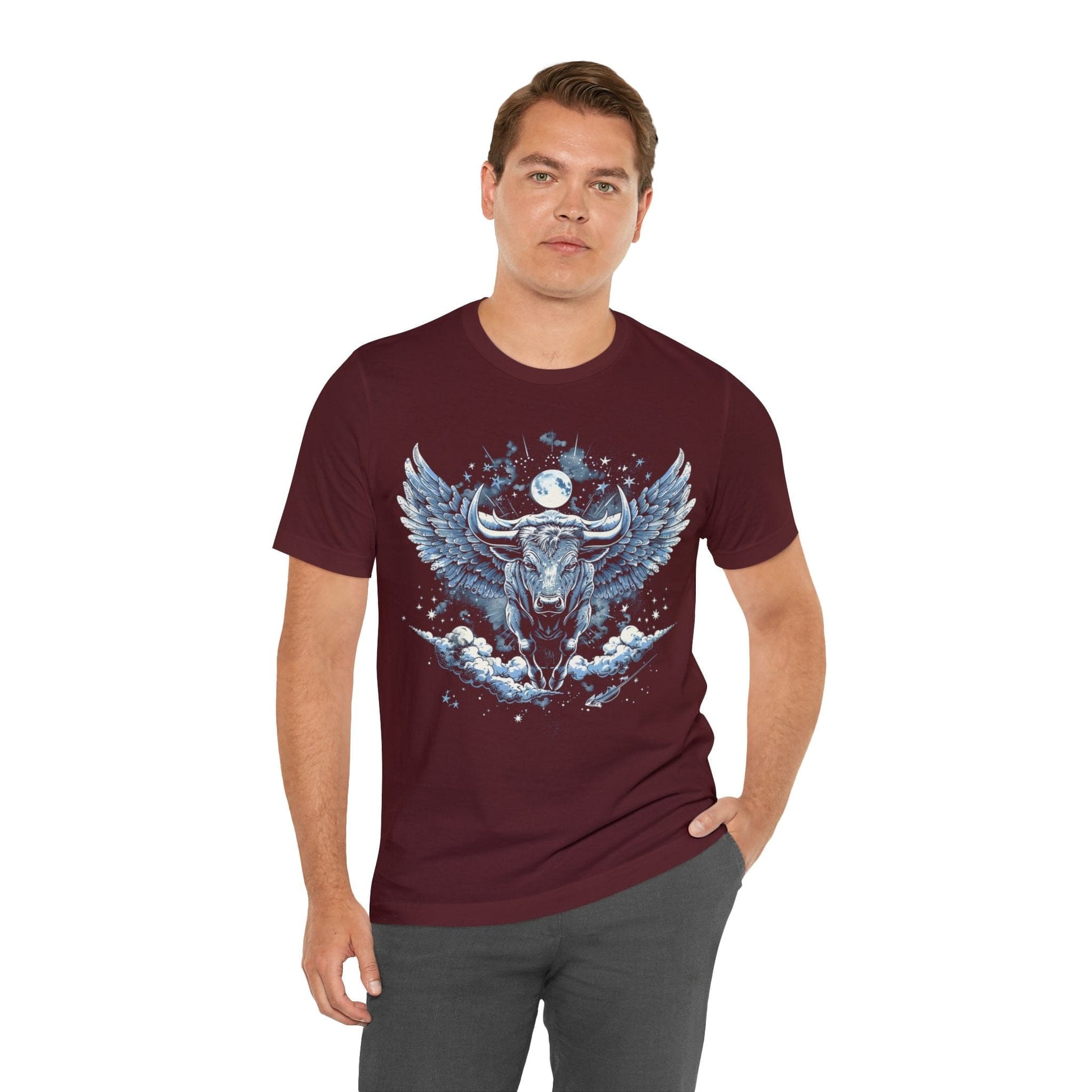 T-Shirt Taurus Celestial Bull T-Shirt: Stellar Determination