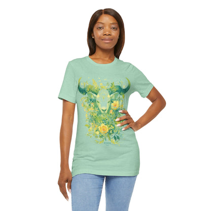 T-Shirt Taurus in Bloom: Astrology Garden T-Shirt