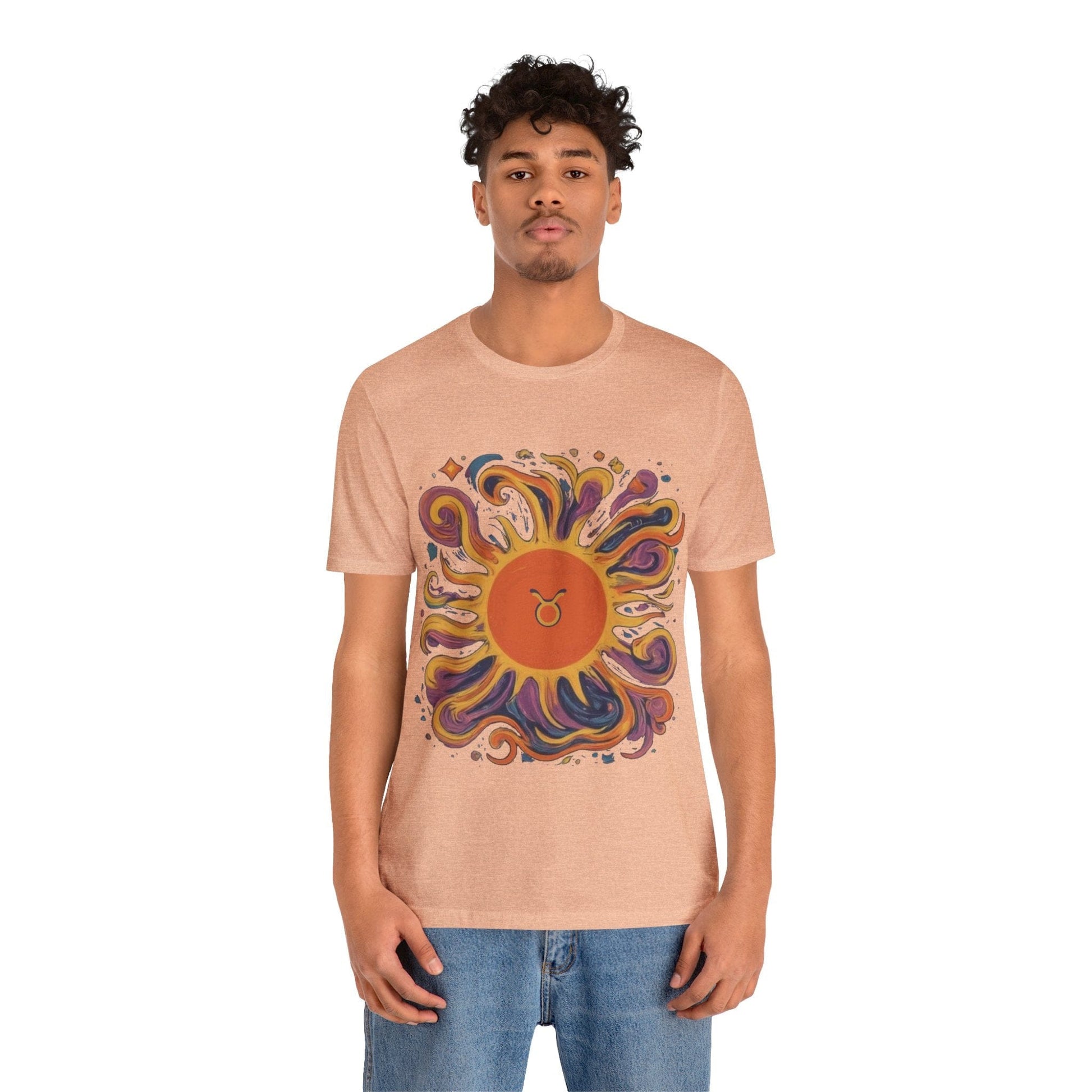 T-Shirt Taurus Sun Reliability Tee: Unyielding Style