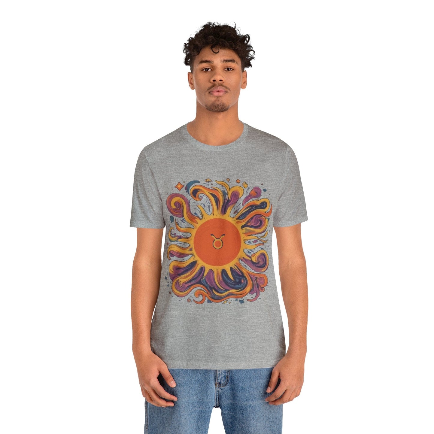 T-Shirt Taurus Sun Reliability Tee: Unyielding Style