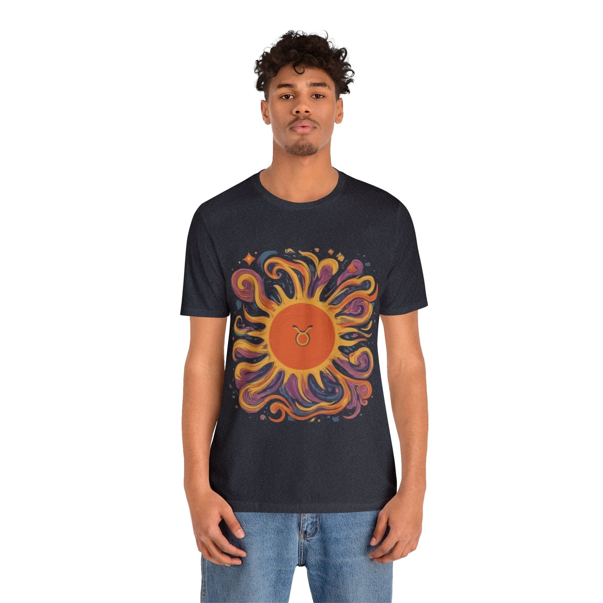 T-Shirt Taurus Sun Reliability Tee: Unyielding Style