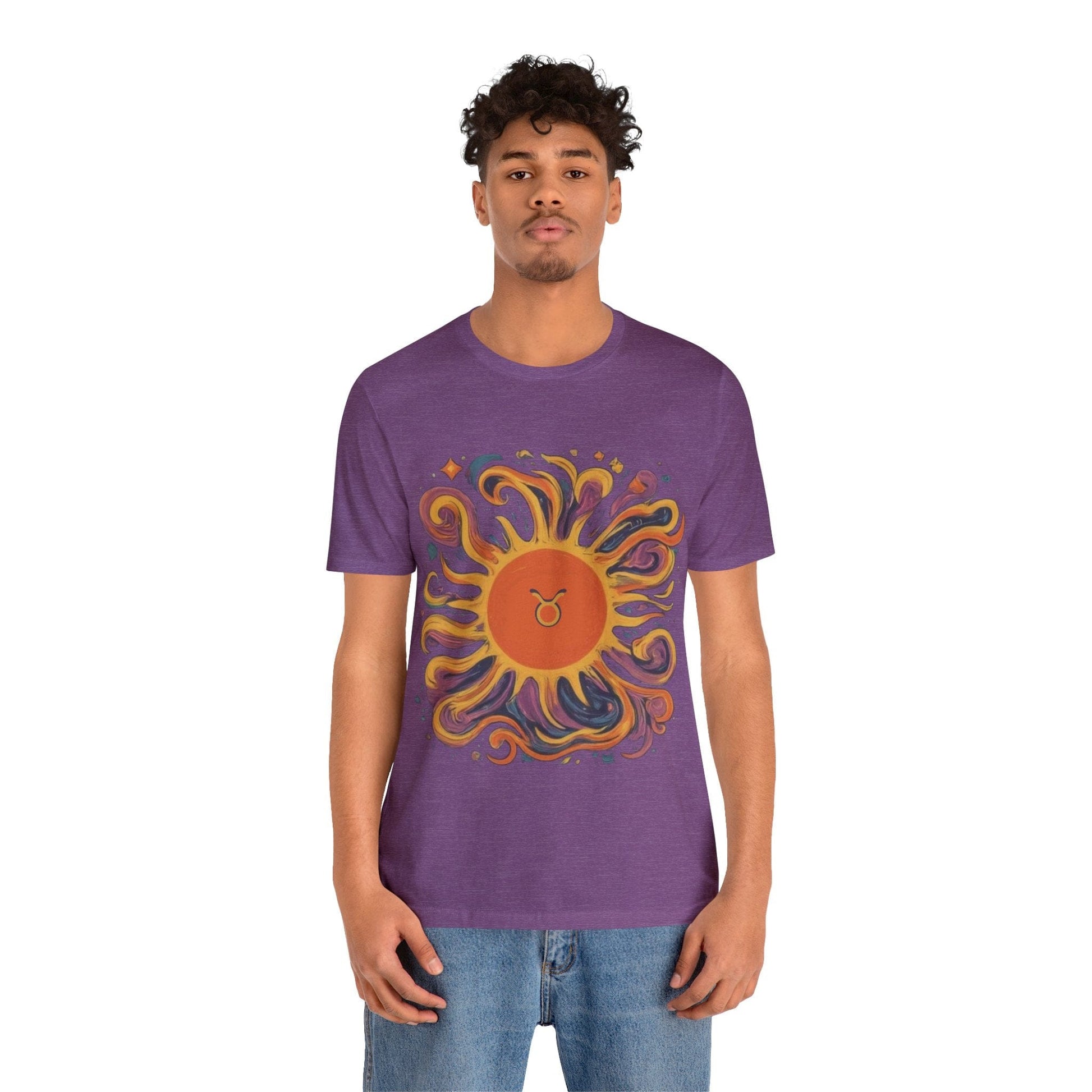 T-Shirt Taurus Sun Reliability Tee: Unyielding Style