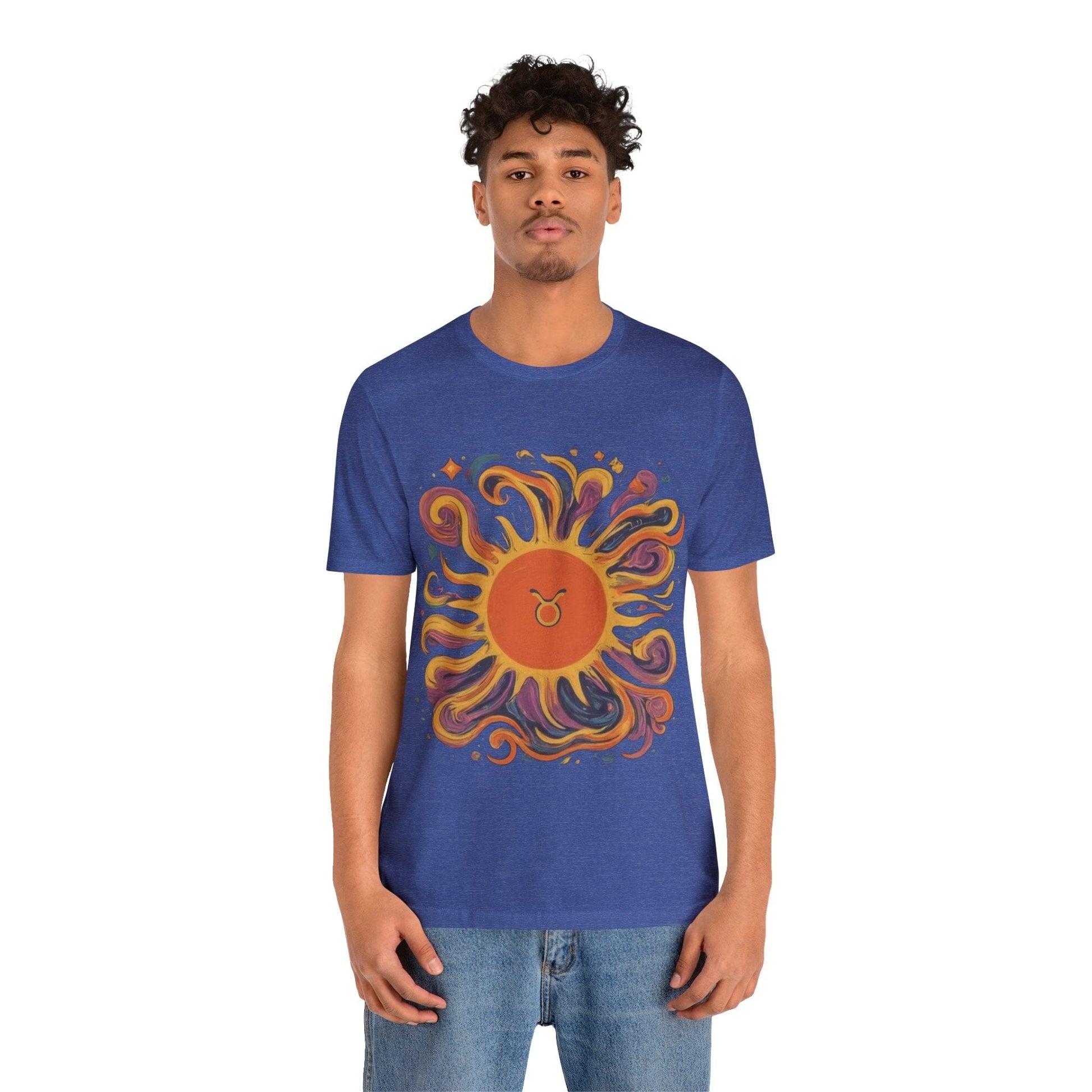 T-Shirt Taurus Sun Reliability Tee: Unyielding Style